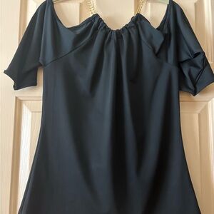 Elegant Black Off-Shoulder Top